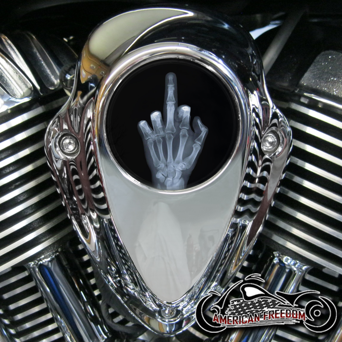 Indian Thunder Stroke Horn Insert - X-RAY Middle Finger